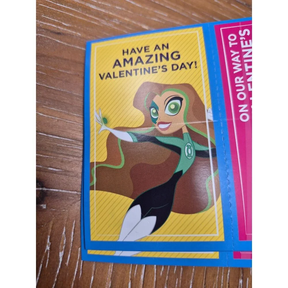 DC Super Hero Girls Valentines With Tattoos Box not included to save on shipping